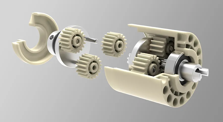 Plastic Planetary Gear Exploded View