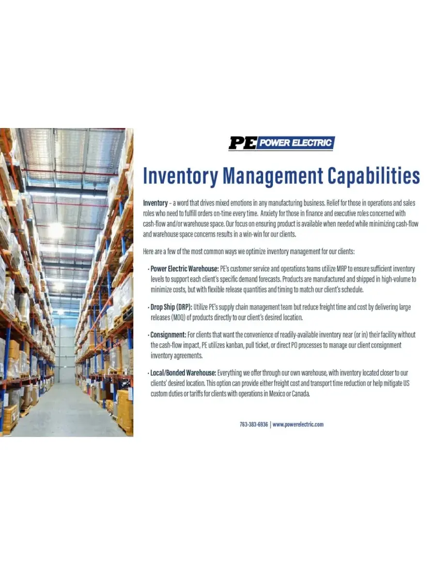 Inventory Management Capabilities Flyer